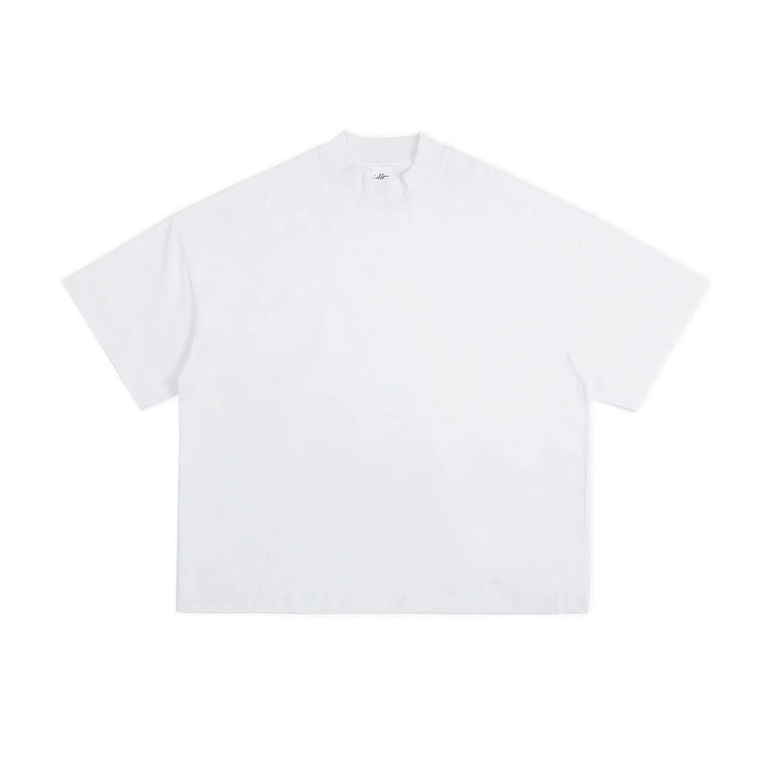 Half Turtleneck Drop Shoulder T-shirt