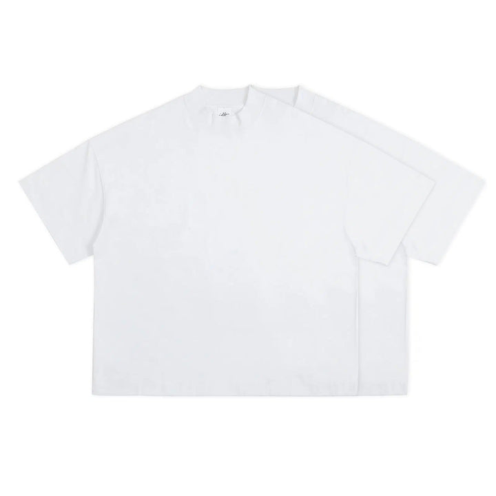 Half Turtleneck Drop Shoulder T-shirt