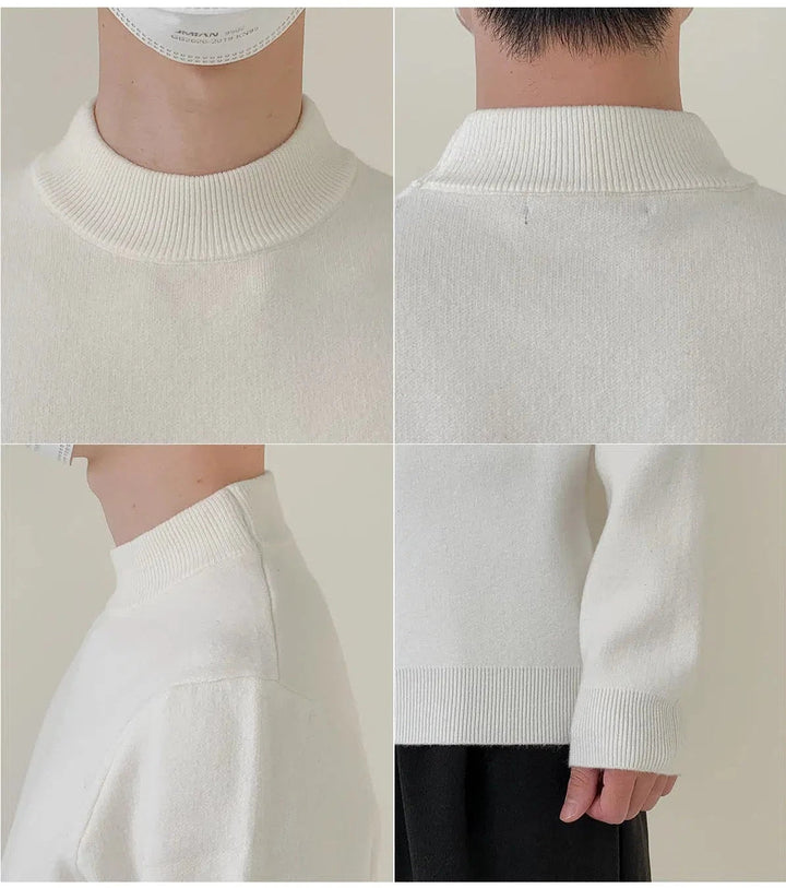 Half Turtleneck Knitted Sweater