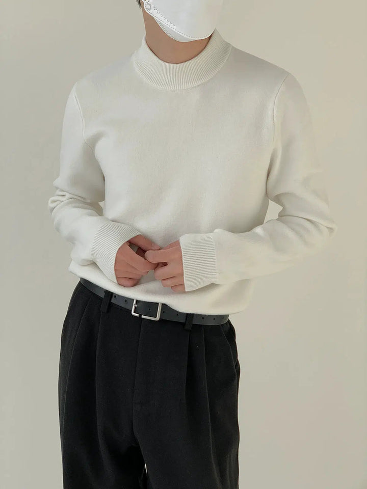 Half Turtleneck Knitted Sweater