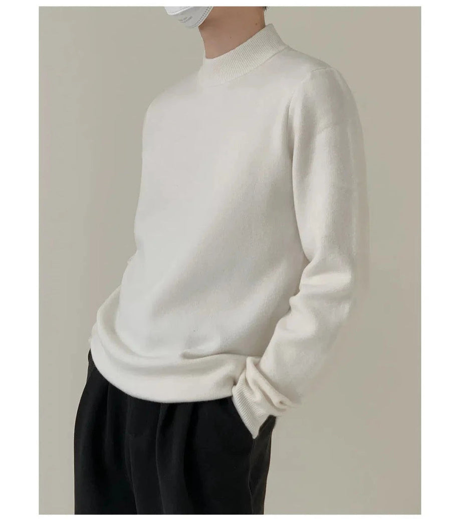 Half Turtleneck Knitted Sweater