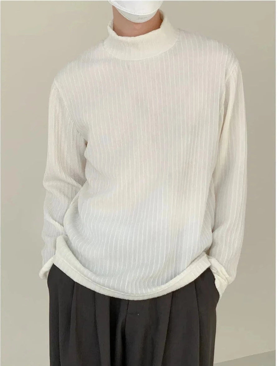 Half Turtleneck Long Sleeves Shirt