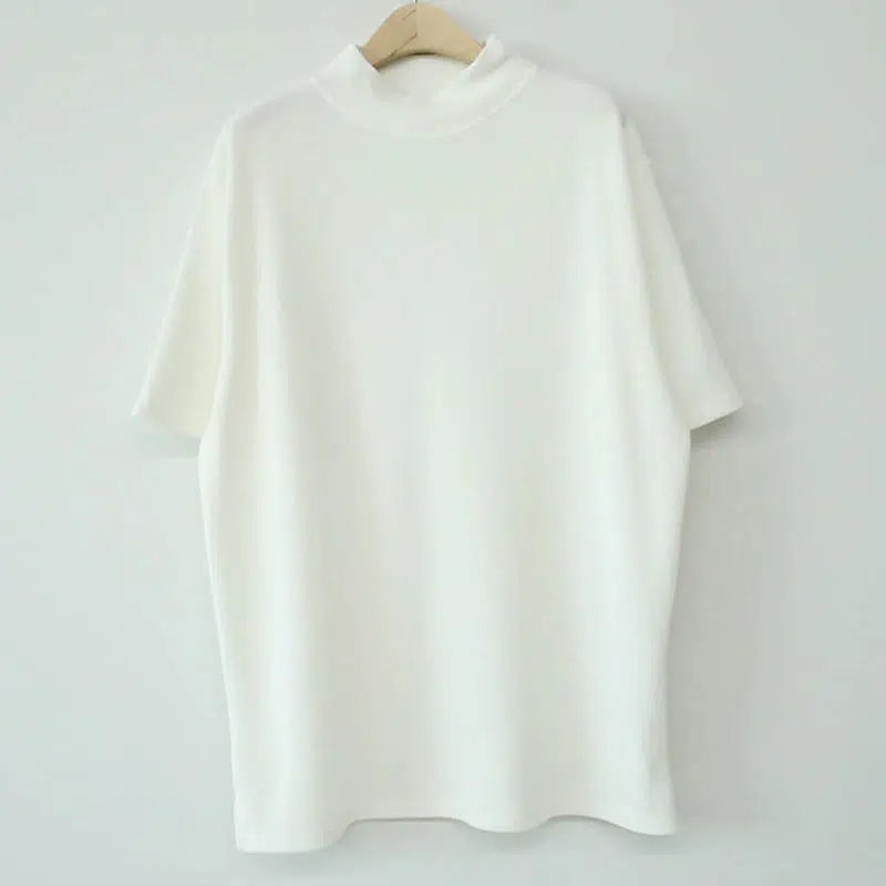 Half Turtleneck Short Sleeve T-shirt