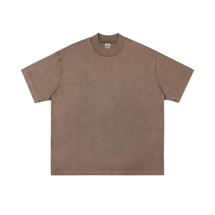 Half Turtleneck Washed T-shirt