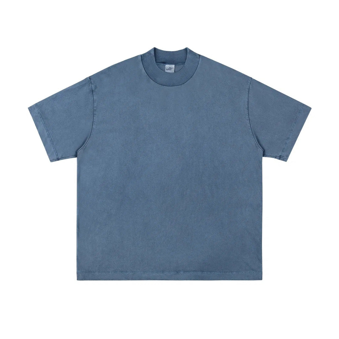 Half Turtleneck Washed T-shirt