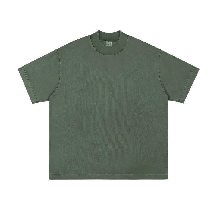 Half Turtleneck Washed T-shirt