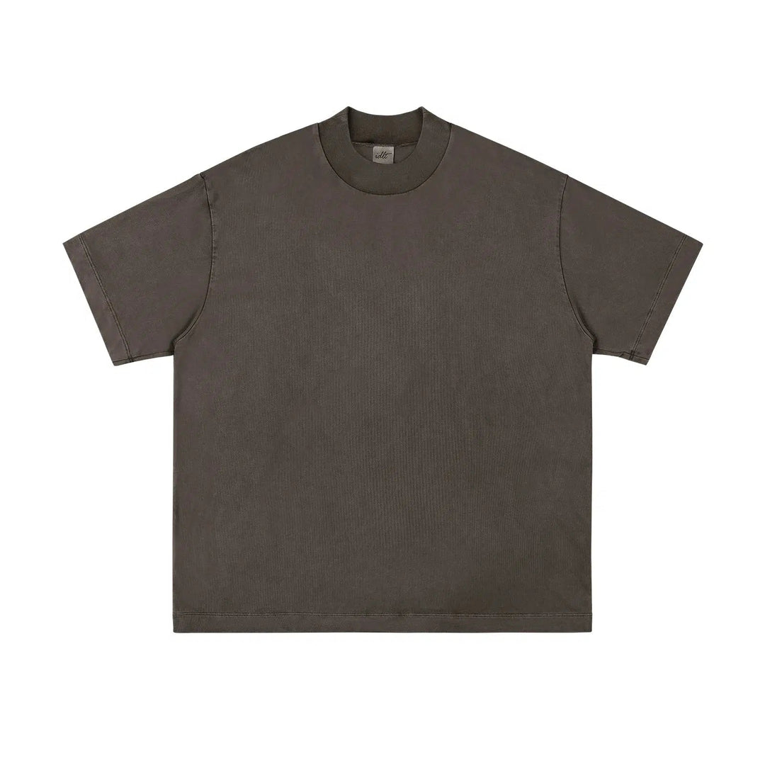 Half Turtleneck Washed T-shirt