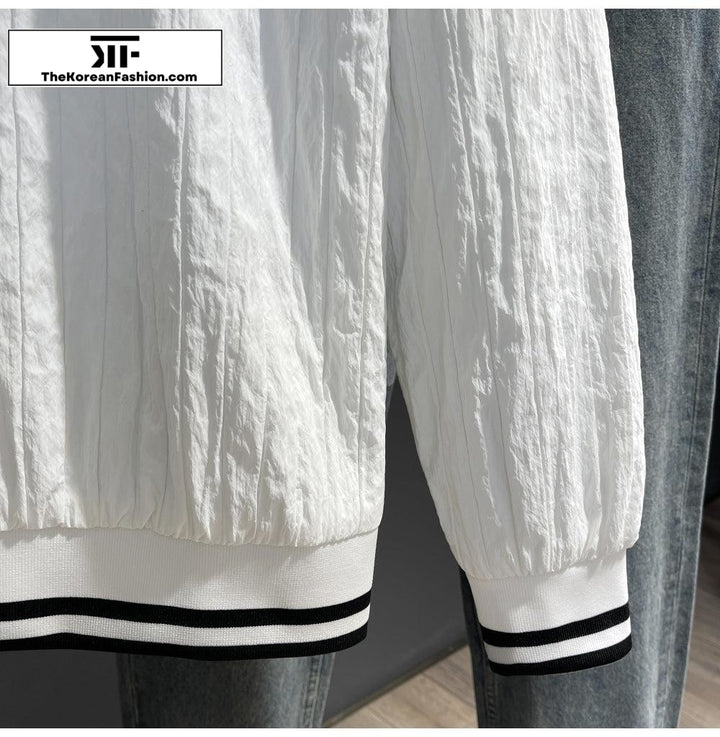 Half Zip Baseball Thin Jacket