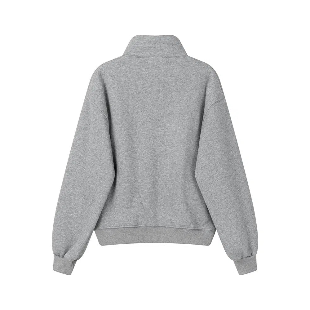 Half-Zip Graphic Hoodie