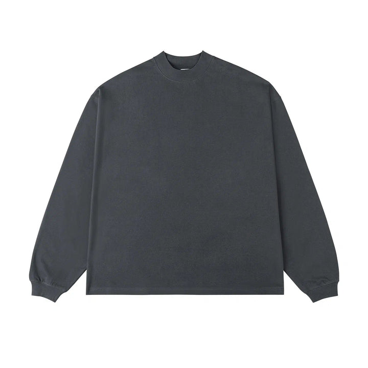 Half-high Collar Long-Sleeve Pullovers