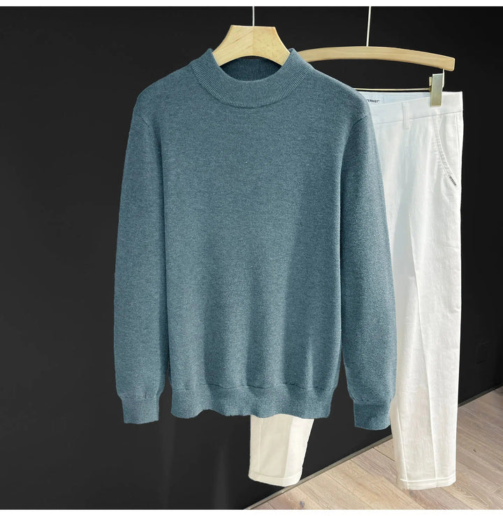 Half-high Collar Wool Long-sleeve Sweater