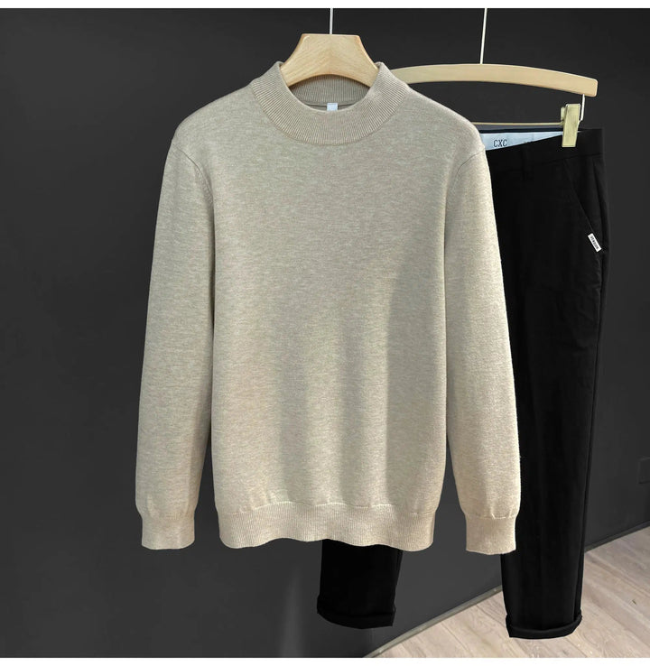 Half-high Collar Wool Long-sleeve Sweater