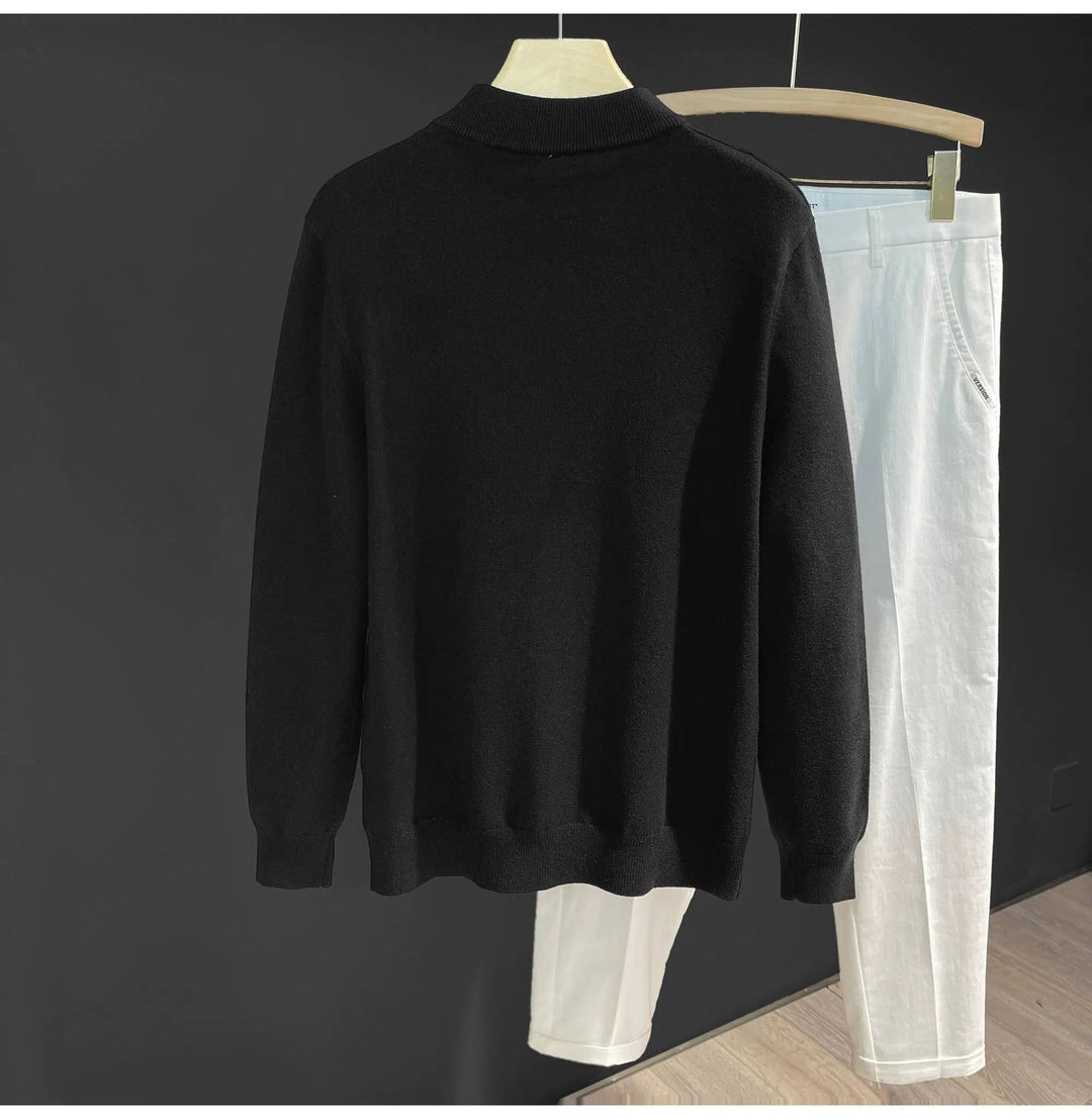 Half-high Collar Wool Long-sleeve Sweater