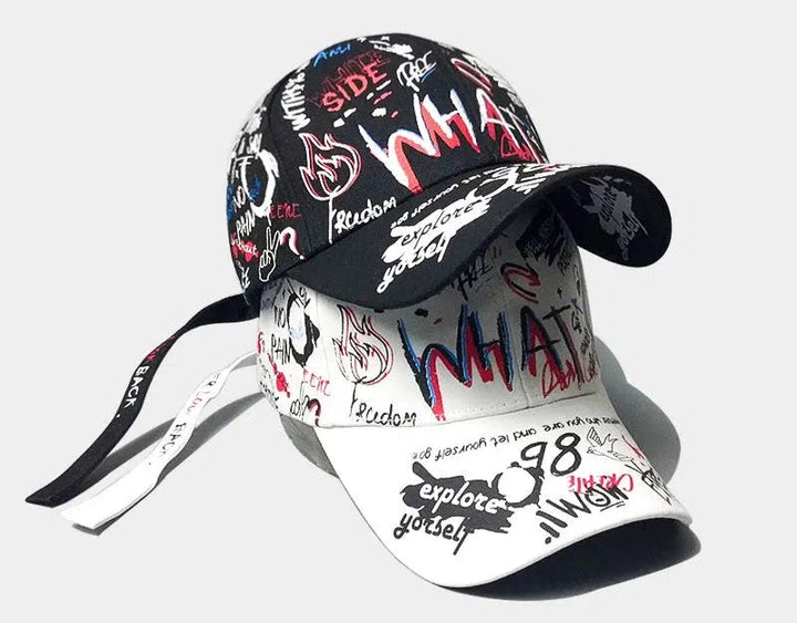 Hand-painted Graffiti Duckbill Baseball Cap