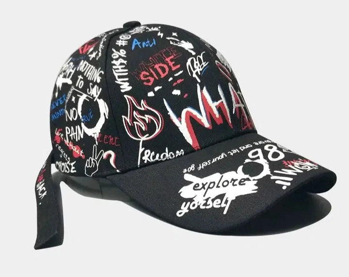 Hand-painted Graffiti Duckbill Baseball Cap