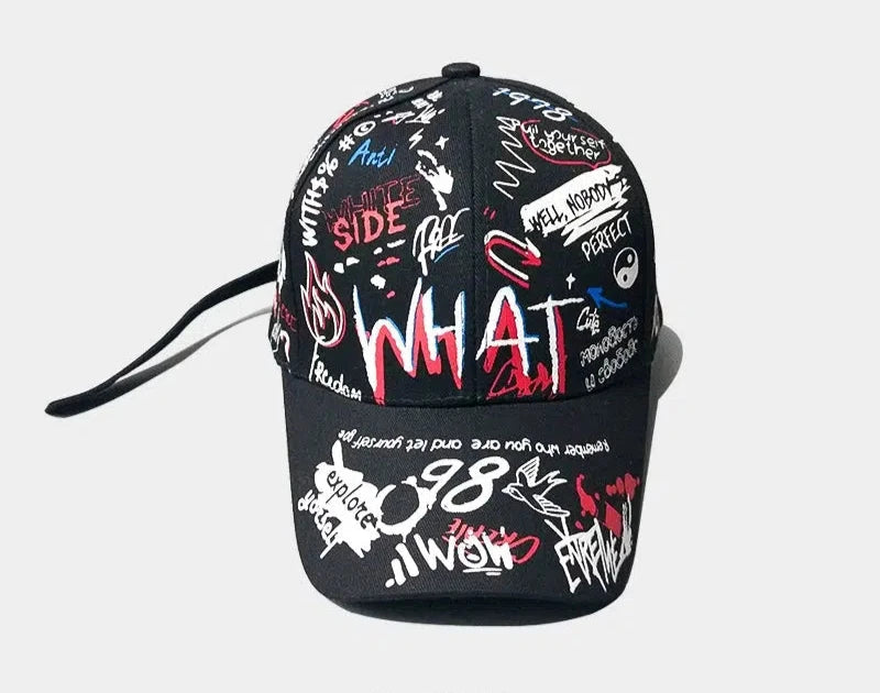 Hand-painted Graffiti Duckbill Baseball Cap