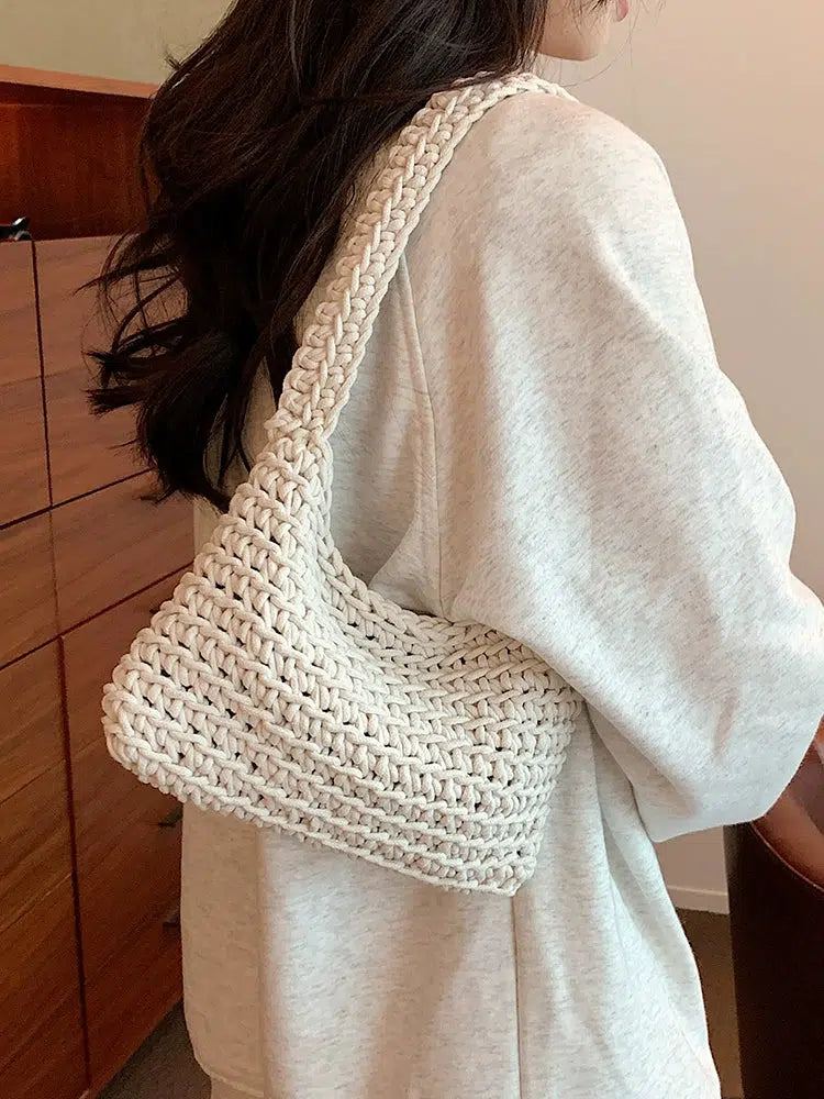 Handwoven Crochet Shoulder Bag