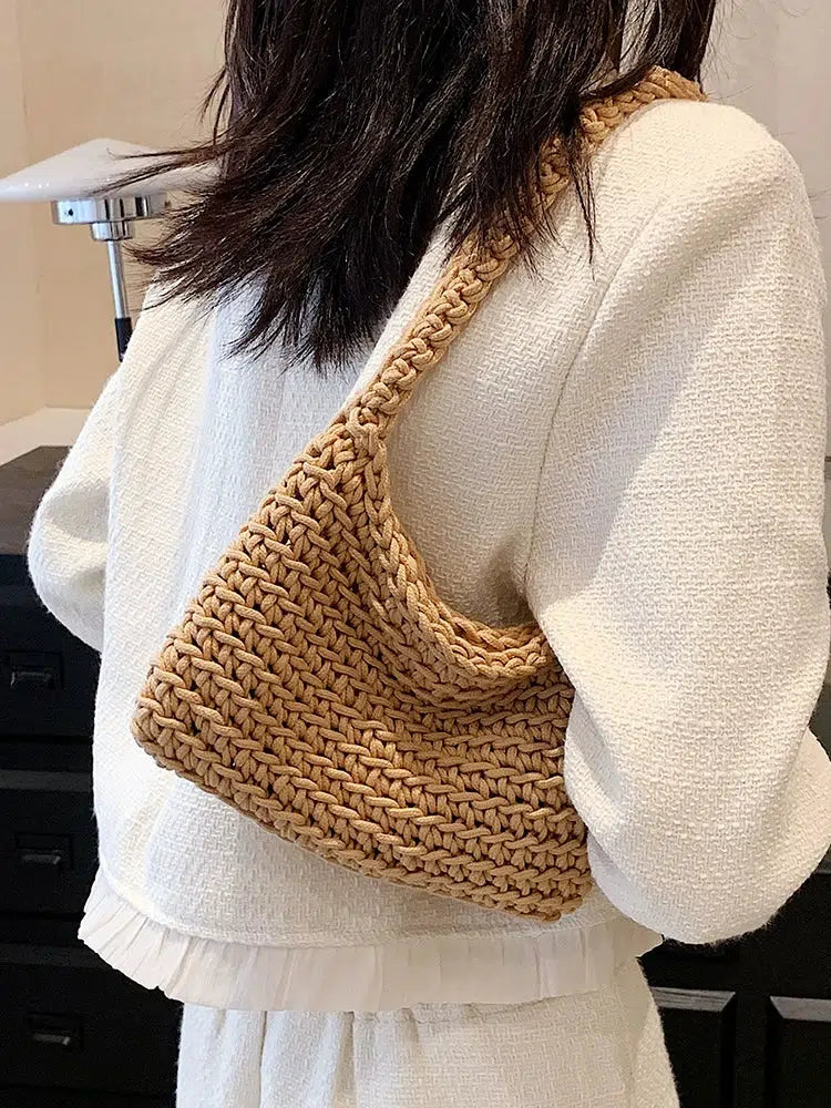 Handwoven Crochet Shoulder Bag