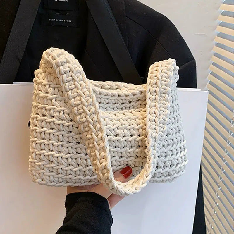 Handwoven Crochet Shoulder Bag