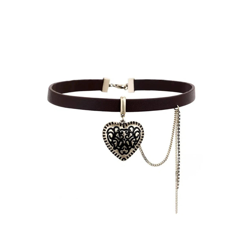 Heart Leather Necklace