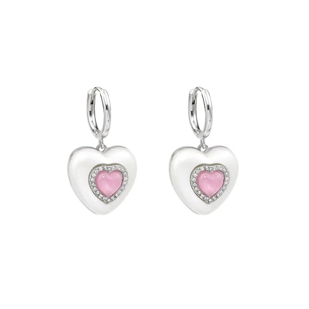 Heart Pendant Earrings