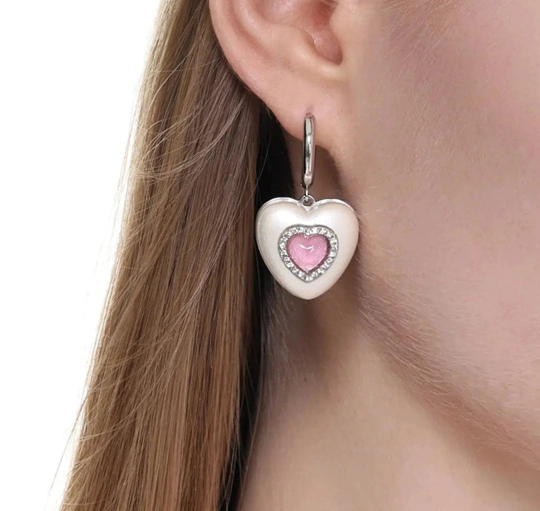 Heart Pendant Earrings