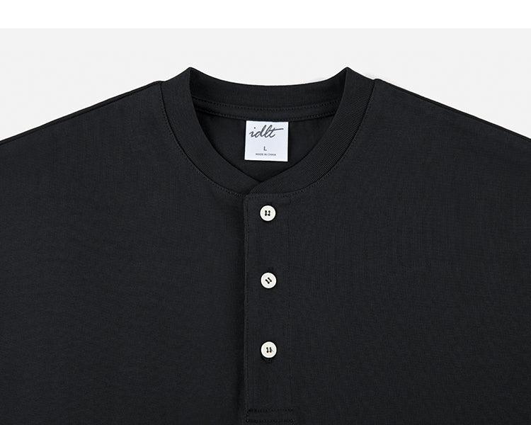 Henley Drop Shoulder T-shirt