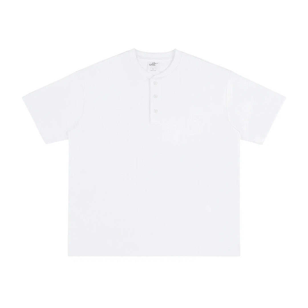 Henley Drop Shoulder T-shirt