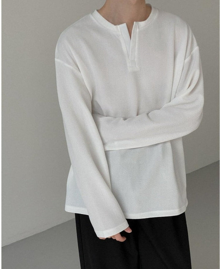 Henry Collar Long-sleeved Bottoming