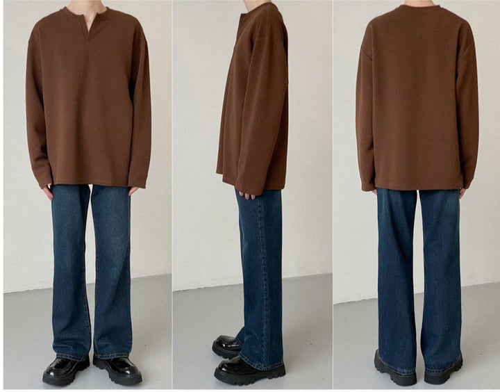 Henry Collar Long-sleeved Bottoming