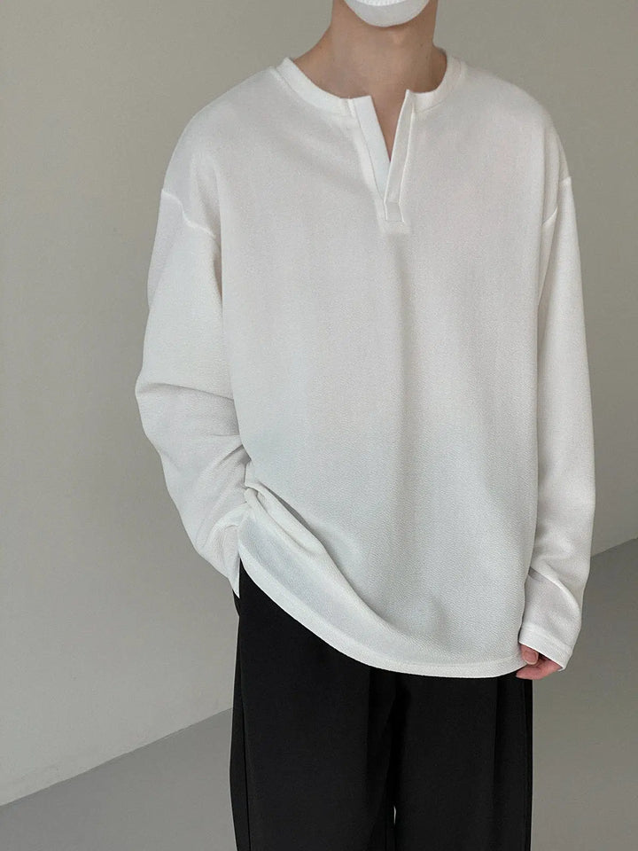 Henry Collar Long-sleeved Bottoming