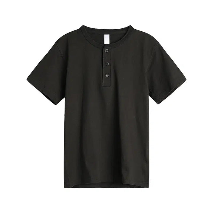 Henry Collar Short Sleeve T-shirt