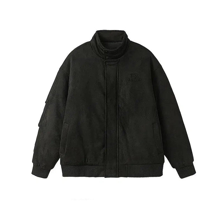 High Collar Padded Cotton Jacket