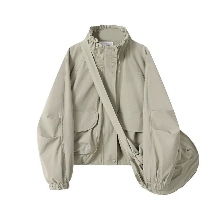 High-Collar Pockets Coat