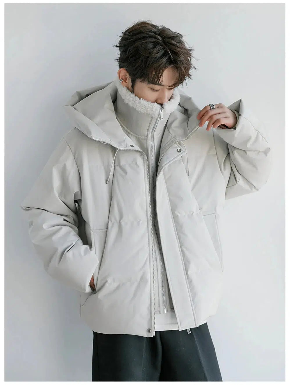 High-Performance Down Hooded Jacket