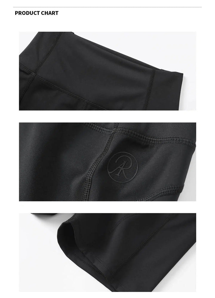 High-Waist Compression Fit Performance Shorts