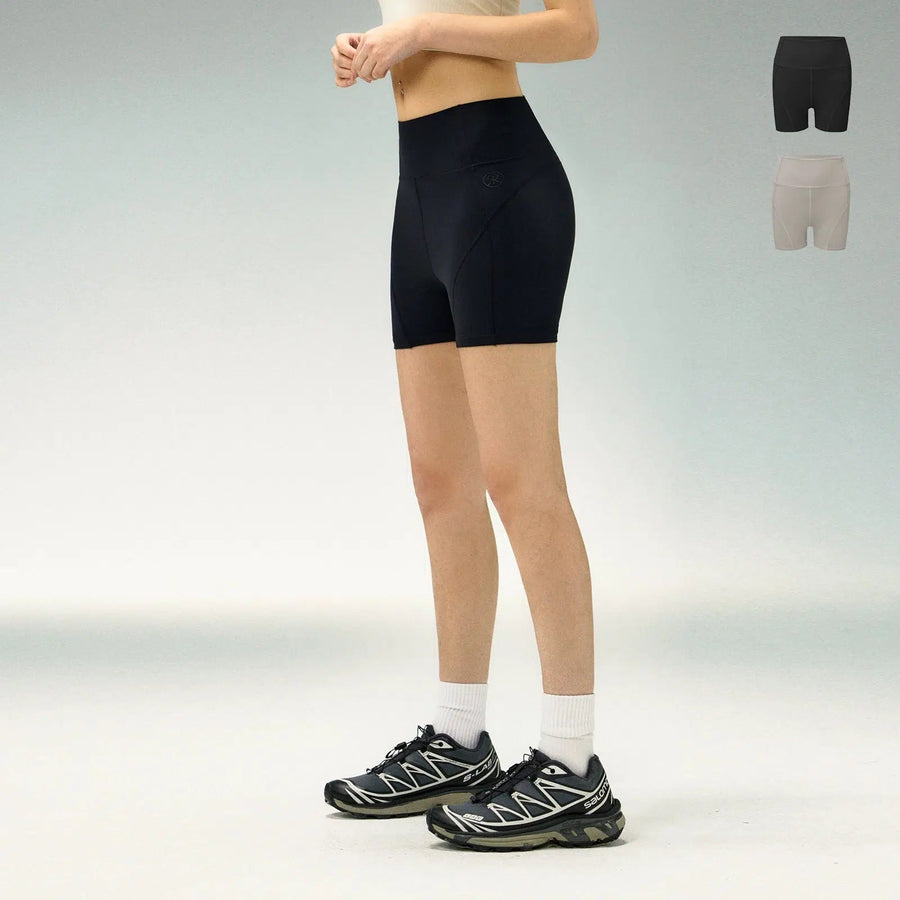 High-Waist Compression Fit Performance Shorts