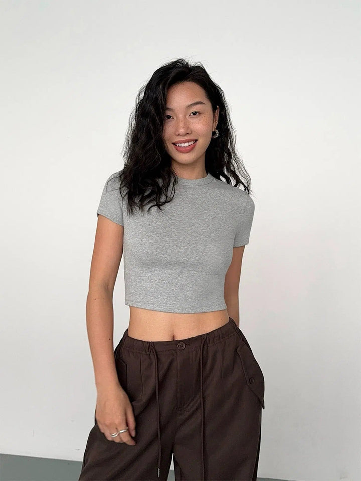 High Waist Cropped T-shirt