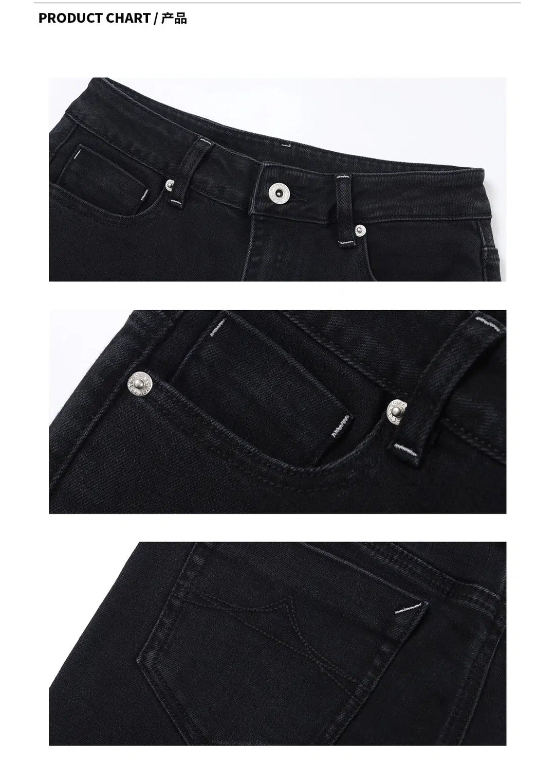 High-Waist Flared Casual Pants with Contrast Stitching