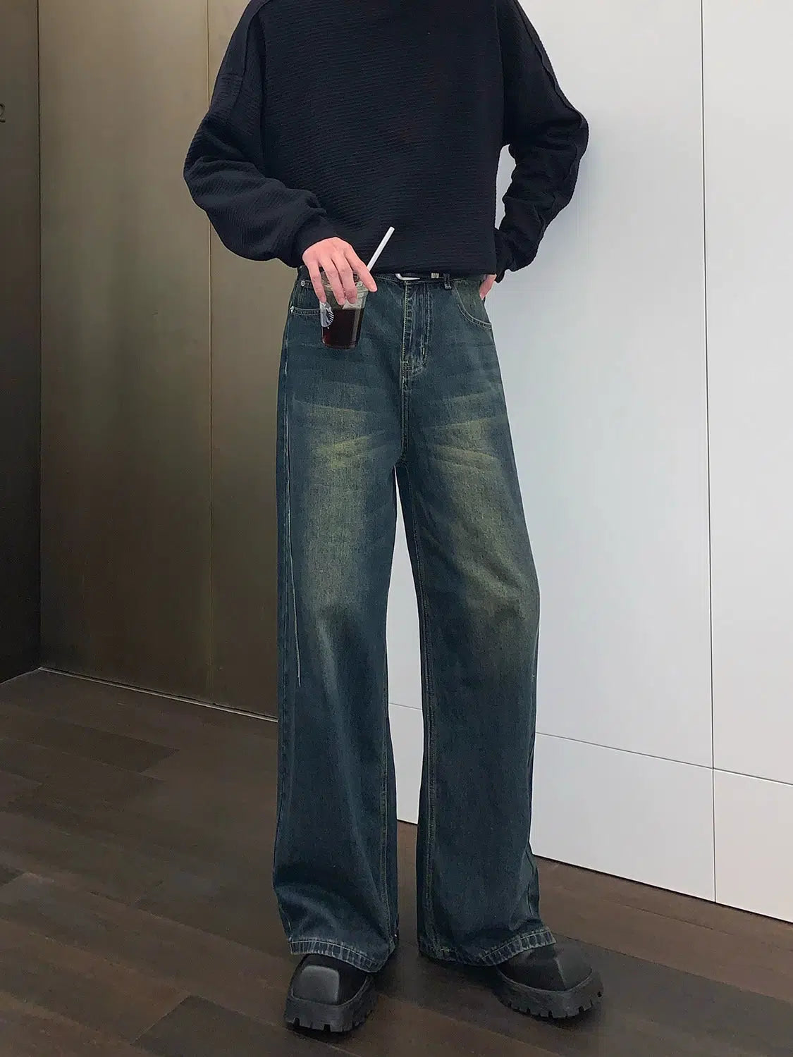 High Waist Straight Leg Jeans – The Korean Fashion
