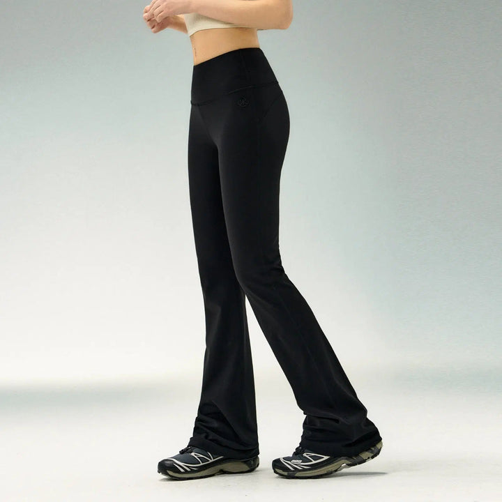 High-Waist Stretch Fit Casual Pants with Seamless Design