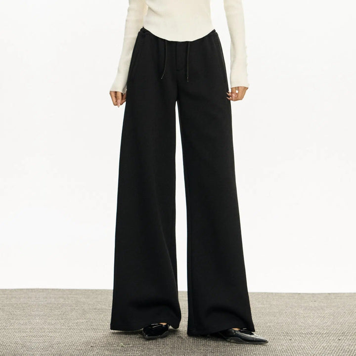 High-Waist Wide-Leg Comfort Sports Pants