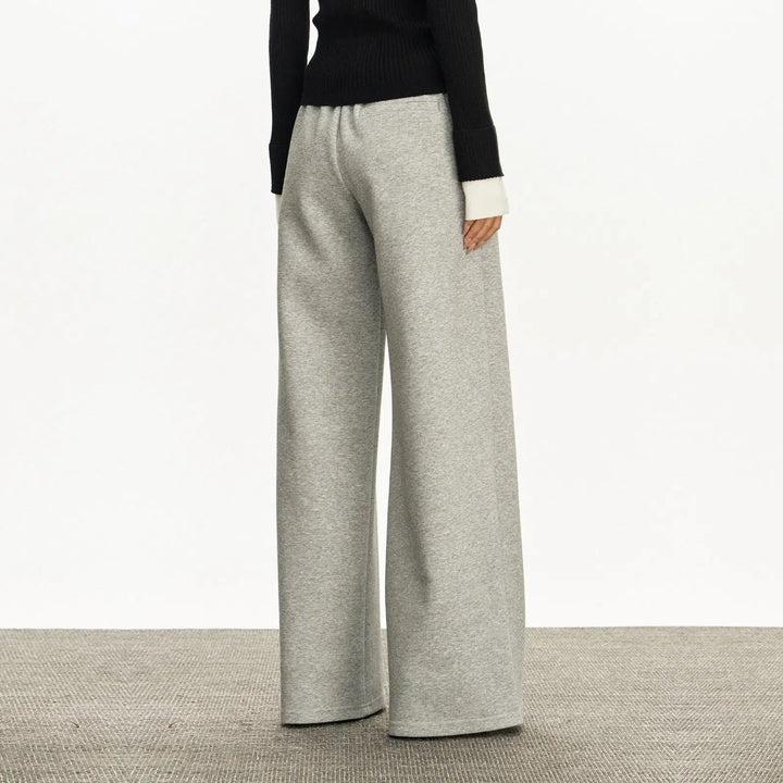 High-Waist Wide-Leg Comfort Sports Pants