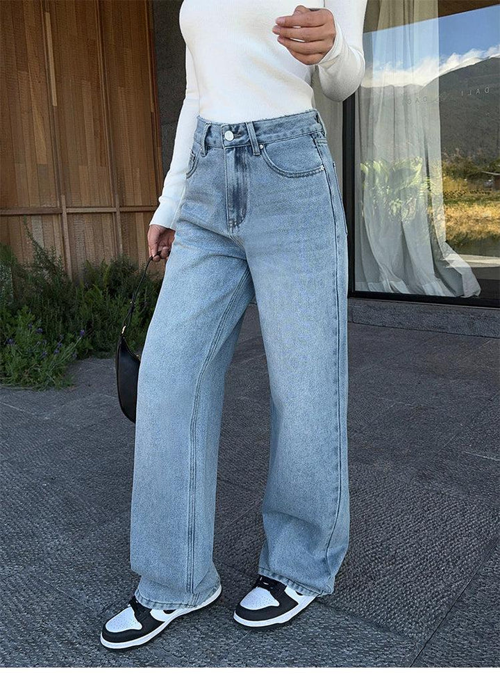 High-Waisted Wide Leg Jeans