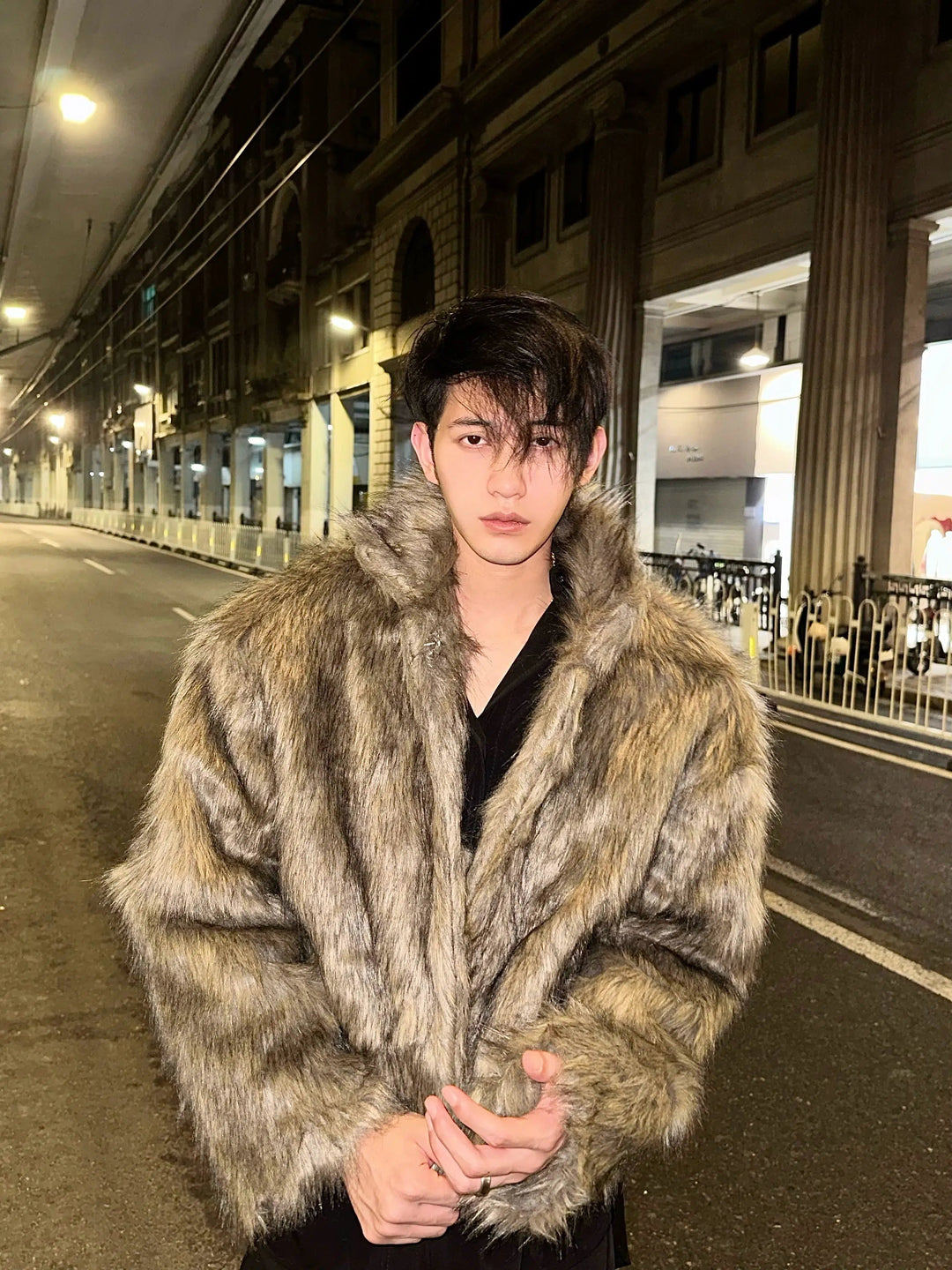 High-end Lapel Fur Coat