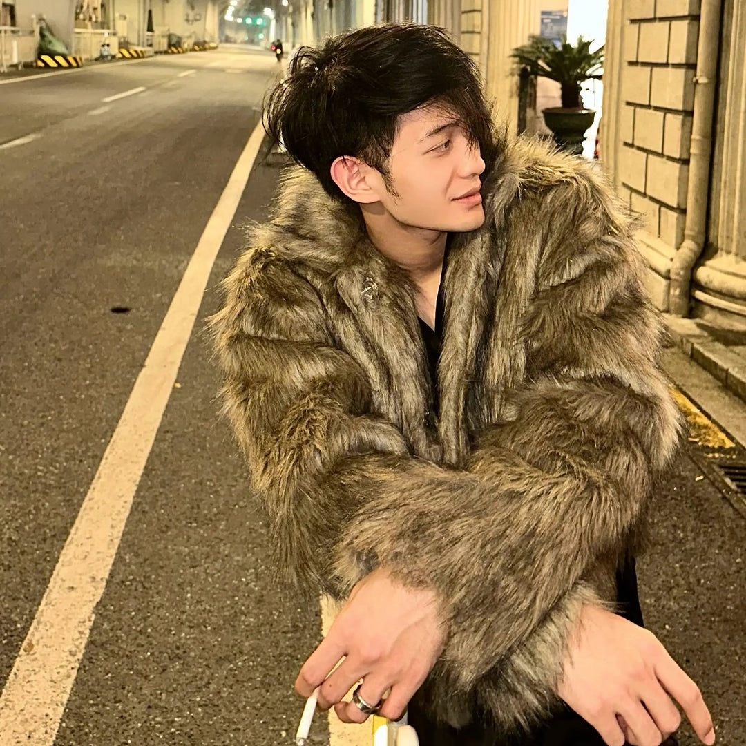 High-end Lapel Fur Coat