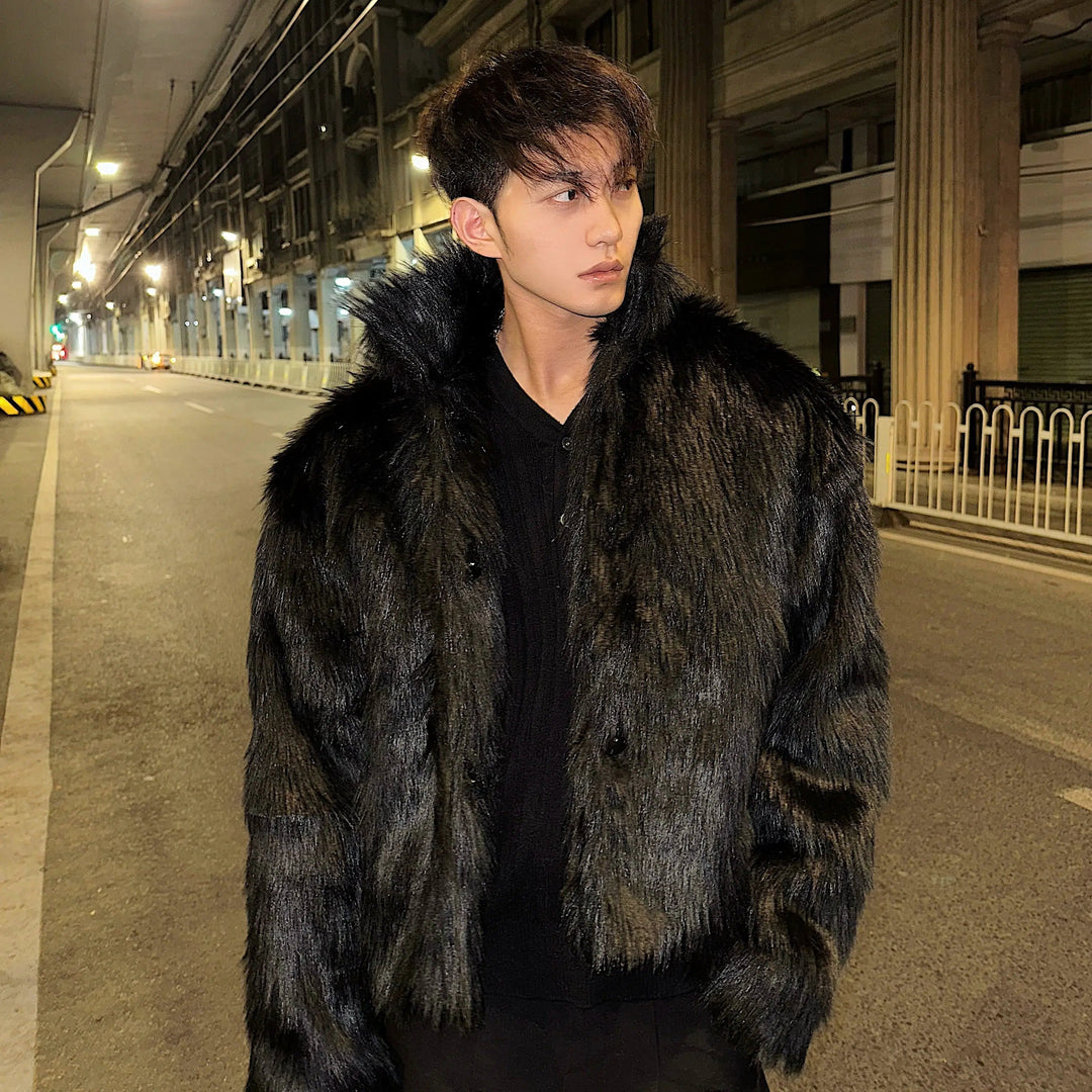 High-end Lapel Fur Coat