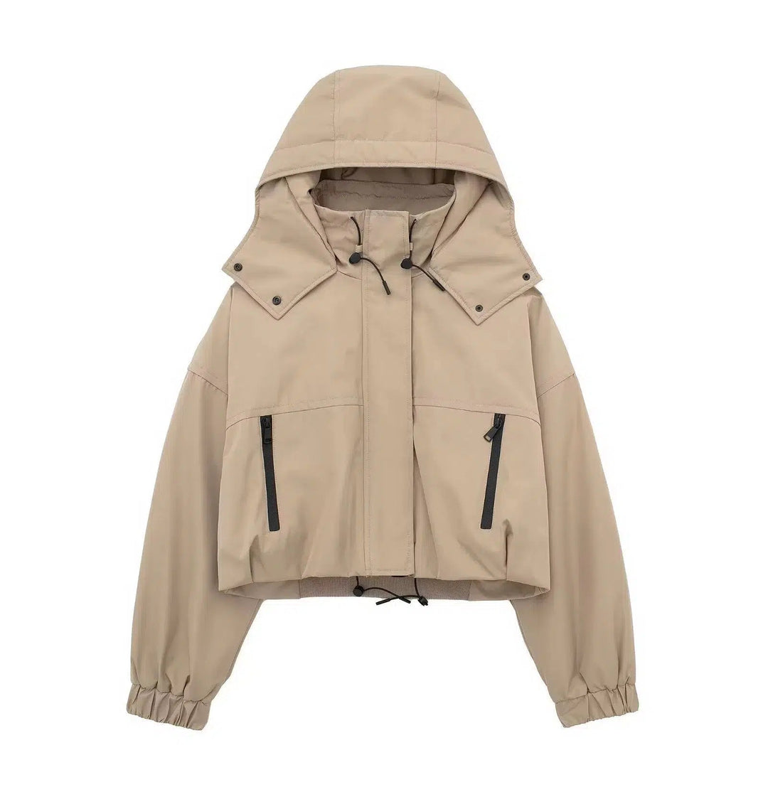 Hooded Pockets Windbreaker