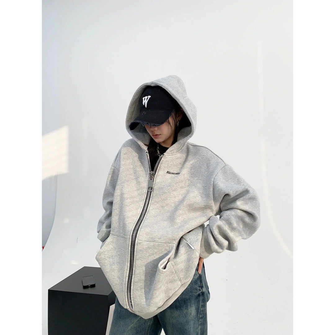 Hooded Zip-Up Coat