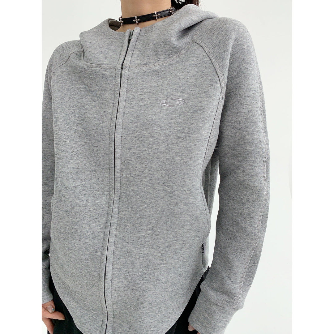 Hooded Zip-Up Coat